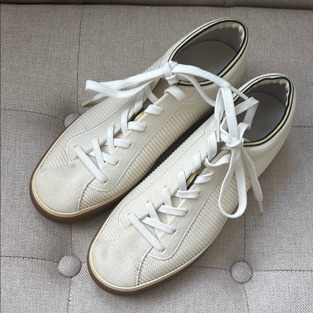 Rothy's Cream The Lace Up Sneakers 8